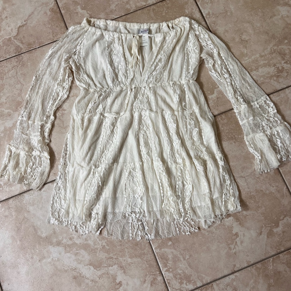 Elegant Smocked Blouse with Beautiful Ruffles- NWOT